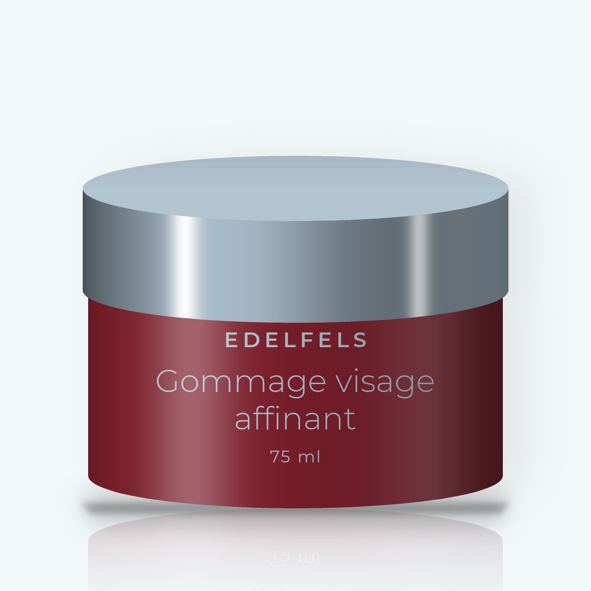 Gommage visage affinant à la poudre d'amande – Edelfels, pot 75 ml