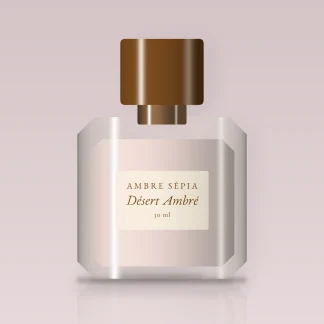 Parfum Désert Ambré sophistiqué au citron de Sicile – Ambre Sépia, flacon 30 ml
