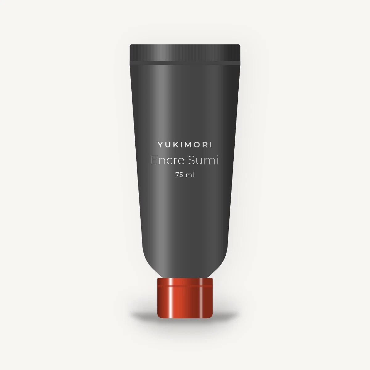 Crème hydratante Encre Sumi à l'acide hyaluronique – Yukimori, tube 75 ml