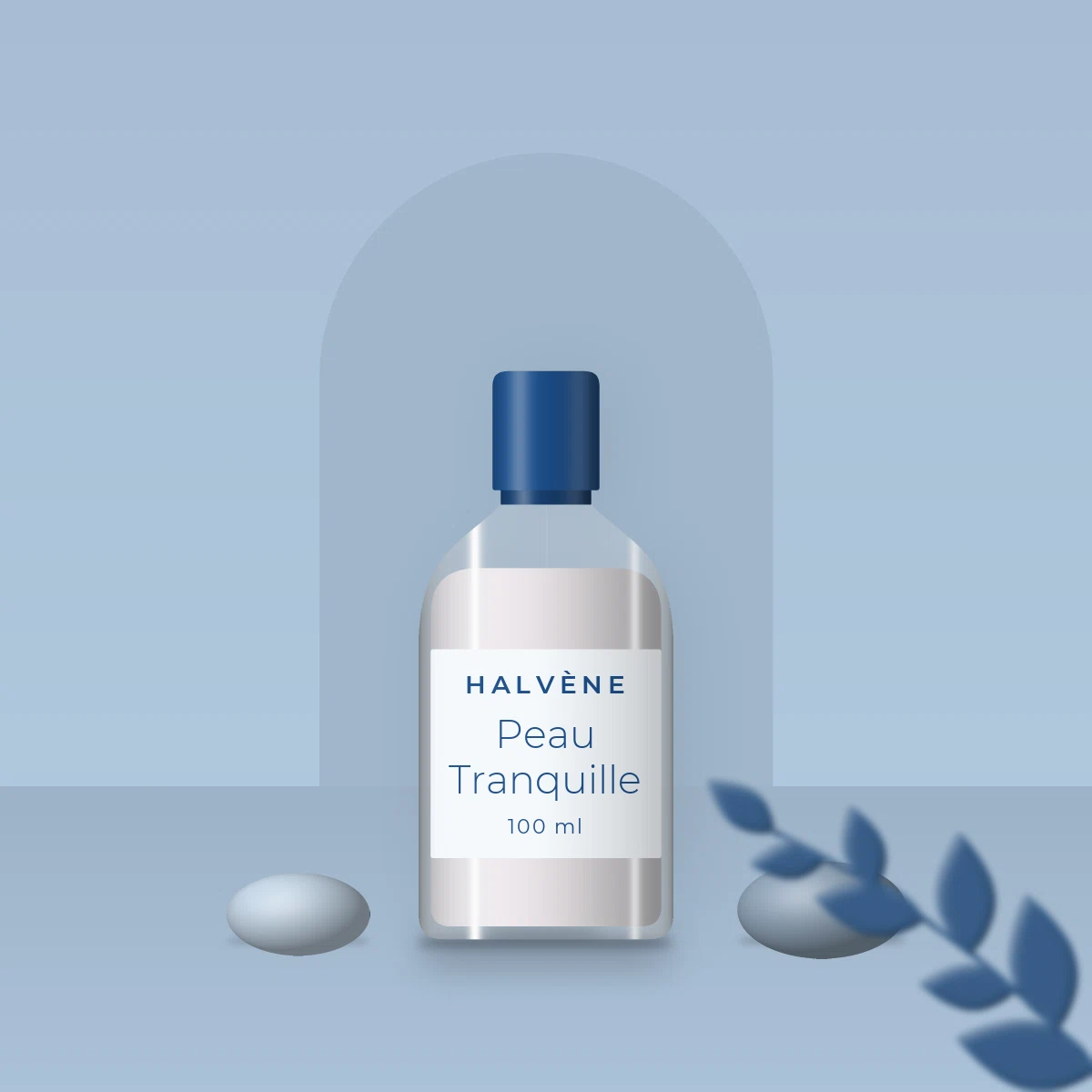 Peau Tranquille lotion tonique revitalisante – Halvène, photo d'ambiance