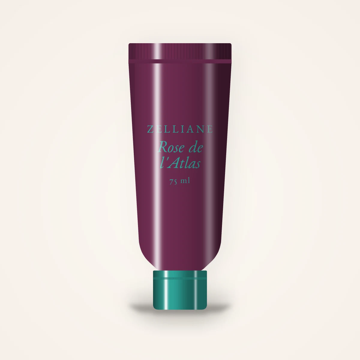 Masque visage Rose de l'Atlas à l'extrait de thé vert – Zelliane, tube 75 ml