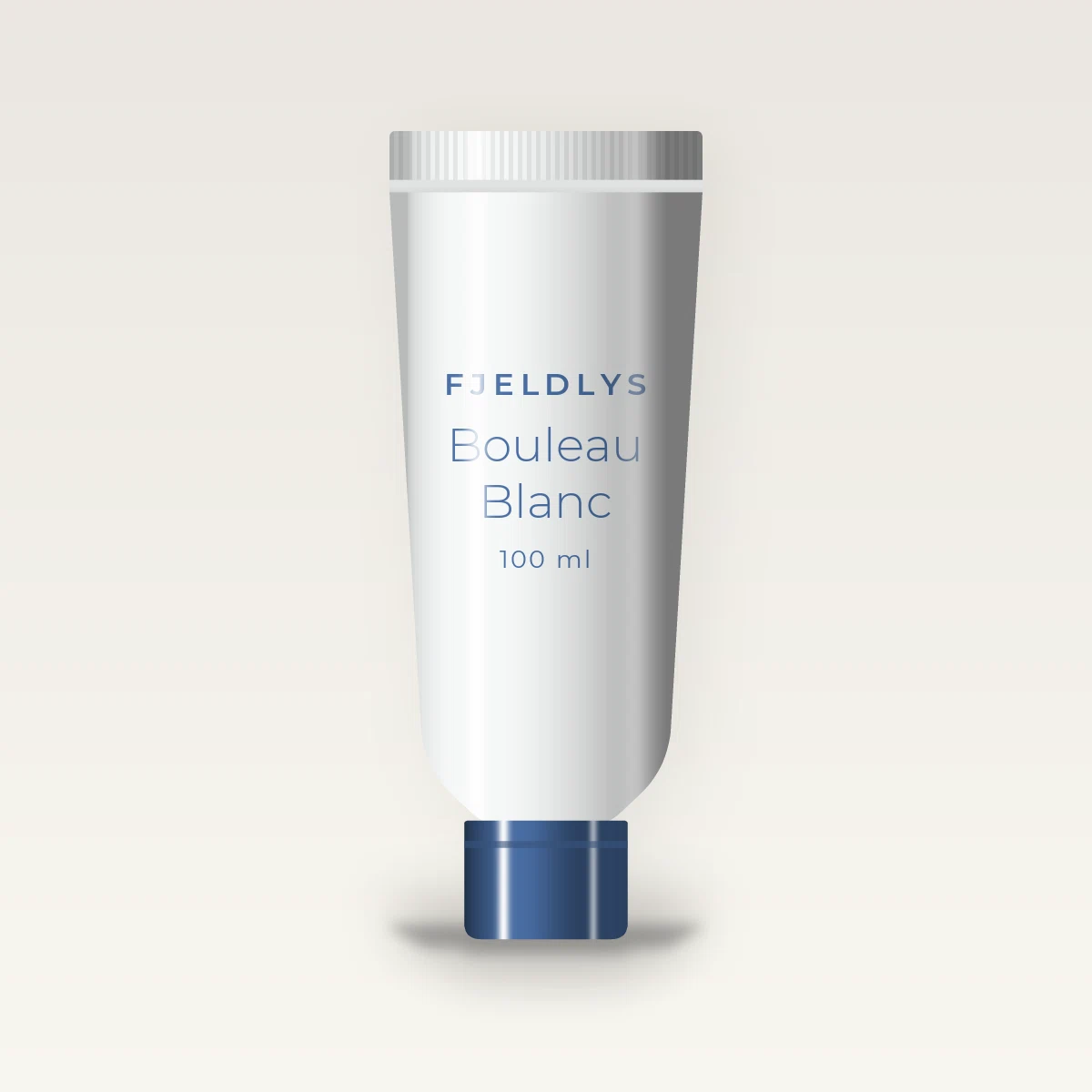 Crème à raser Bouleau Blanc à la mélisse – Fjeldlys, tube 100 ml