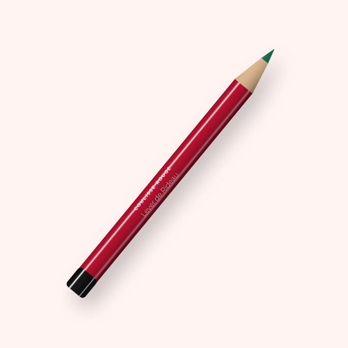Eyeliner précision Lever de Rideau – Coulisse Rouge, crayon 1,2 g, teinte Vert émeraude