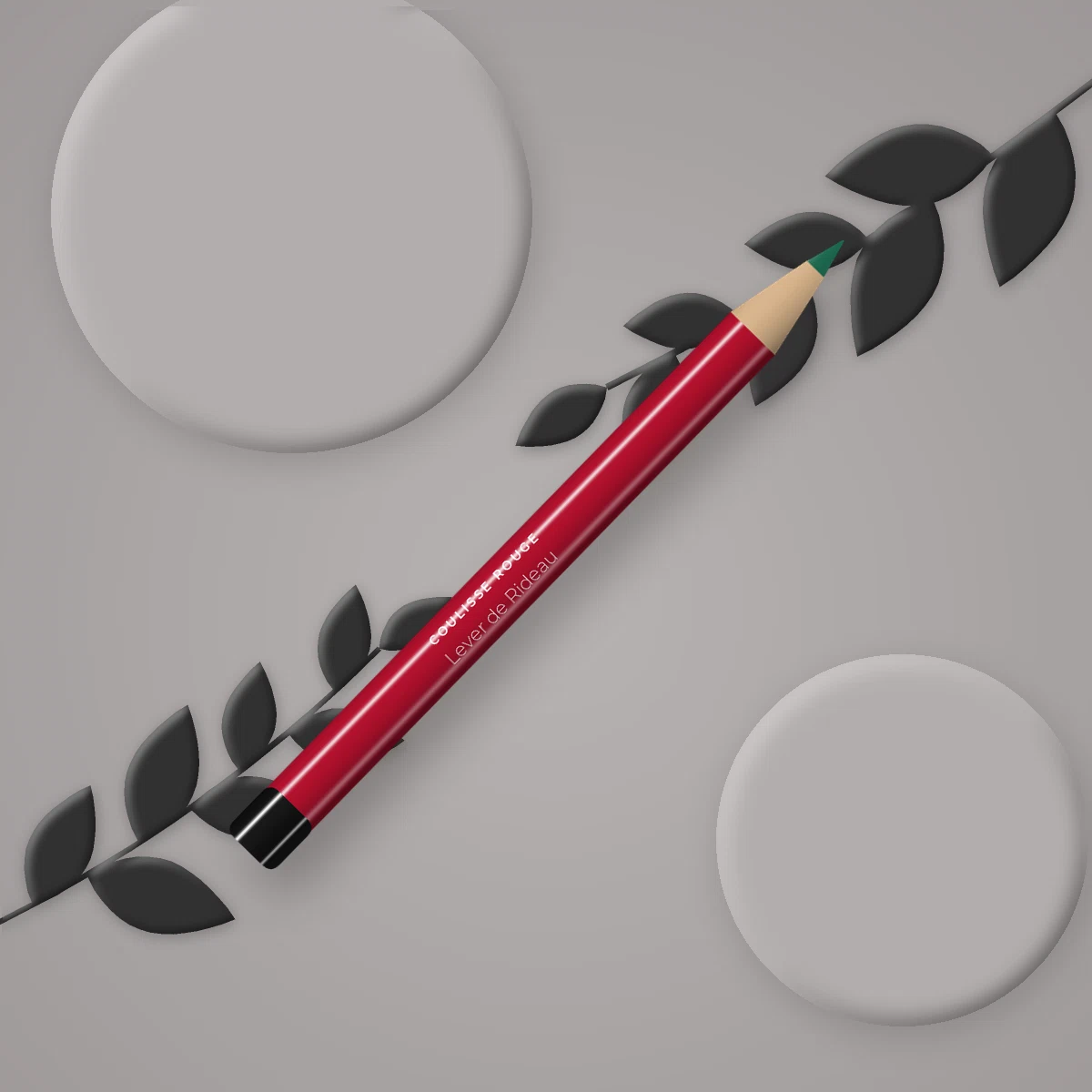 Eyeliner précision Lever de Rideau – Coulisse Rouge, photo d'ambiance