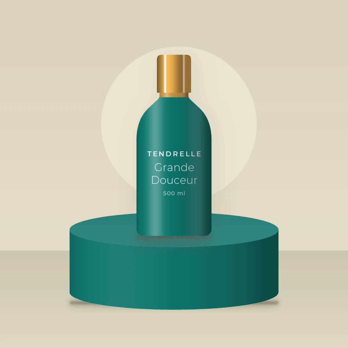 Shampooing Grande Douceur à l'extrait de ginseng – Tendrelle, photo d'ambiance