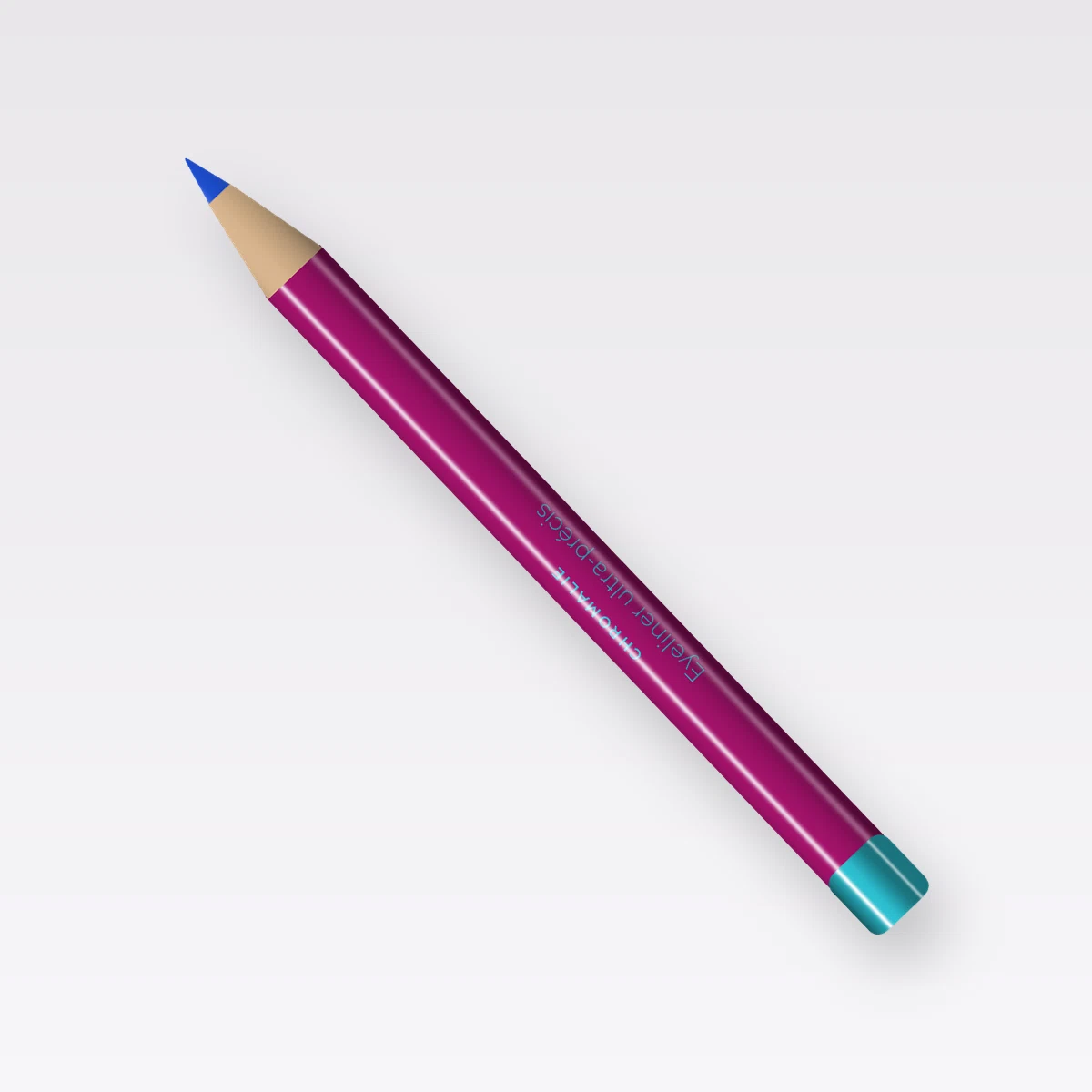 Eyeliner ultra-précis à la camomille – Chromalie, crayon 0,3 g, teinte Bleu électrique