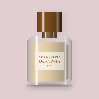 Parfum Désert Ambré au romarin – Ambre Sépia, flacon 30 ml