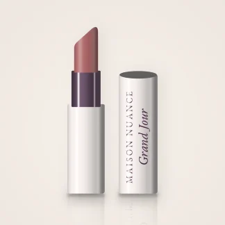 Rouge à lèvres Grand Jour à la cire de riz – Maison Nuance, étui 3,8 g, teinte 03 Bois de rose