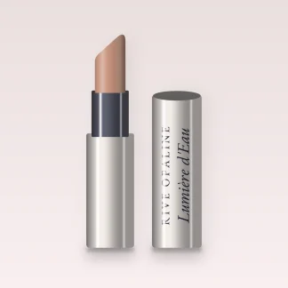 Rouge à lèvres Lumière d'Eau longue durée – Rive Opaline, étui 3,5 g, teinte 01 Nude beige