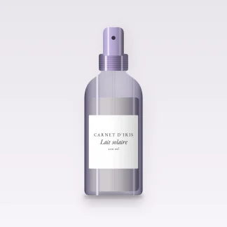 Lait solaire hydratation intense à la provitamine B5 SPF 50 – Carnet d'Iris, flacon spray 200 ml