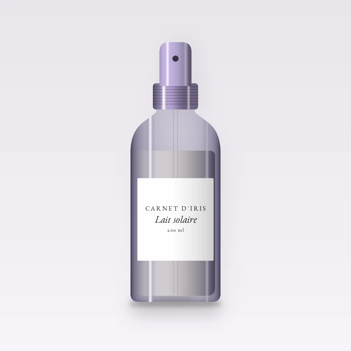 Lait solaire hydratation intense à la provitamine B5 SPF 50 – Carnet d'Iris, flacon spray 200 ml