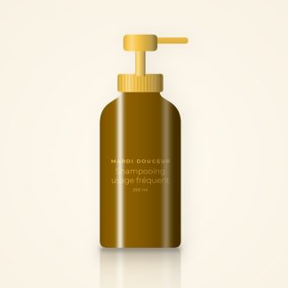 Shampooing usage fréquent à l'huile de camélia – Mardi Douceur, flacon-pompe 250 ml