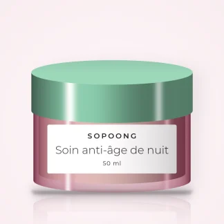 Soin anti-âge de nuit à l'huile de rose musquée – Sopoong, pot 50 ml
