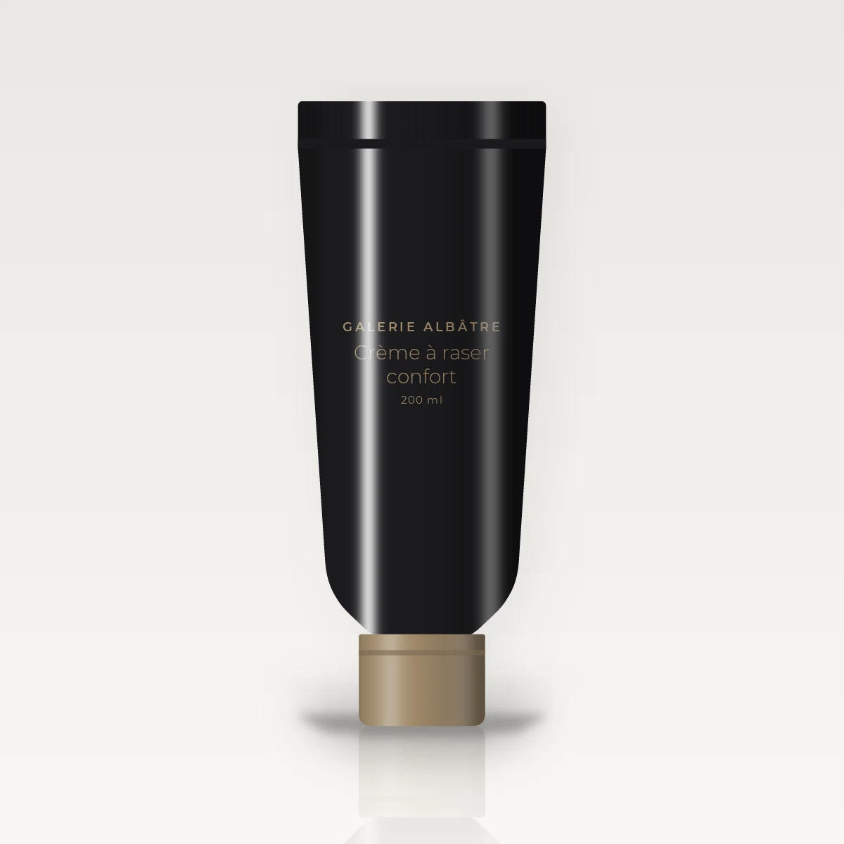 Crème à raser confort au sureau – Galerie Albâtre, tube 200 ml