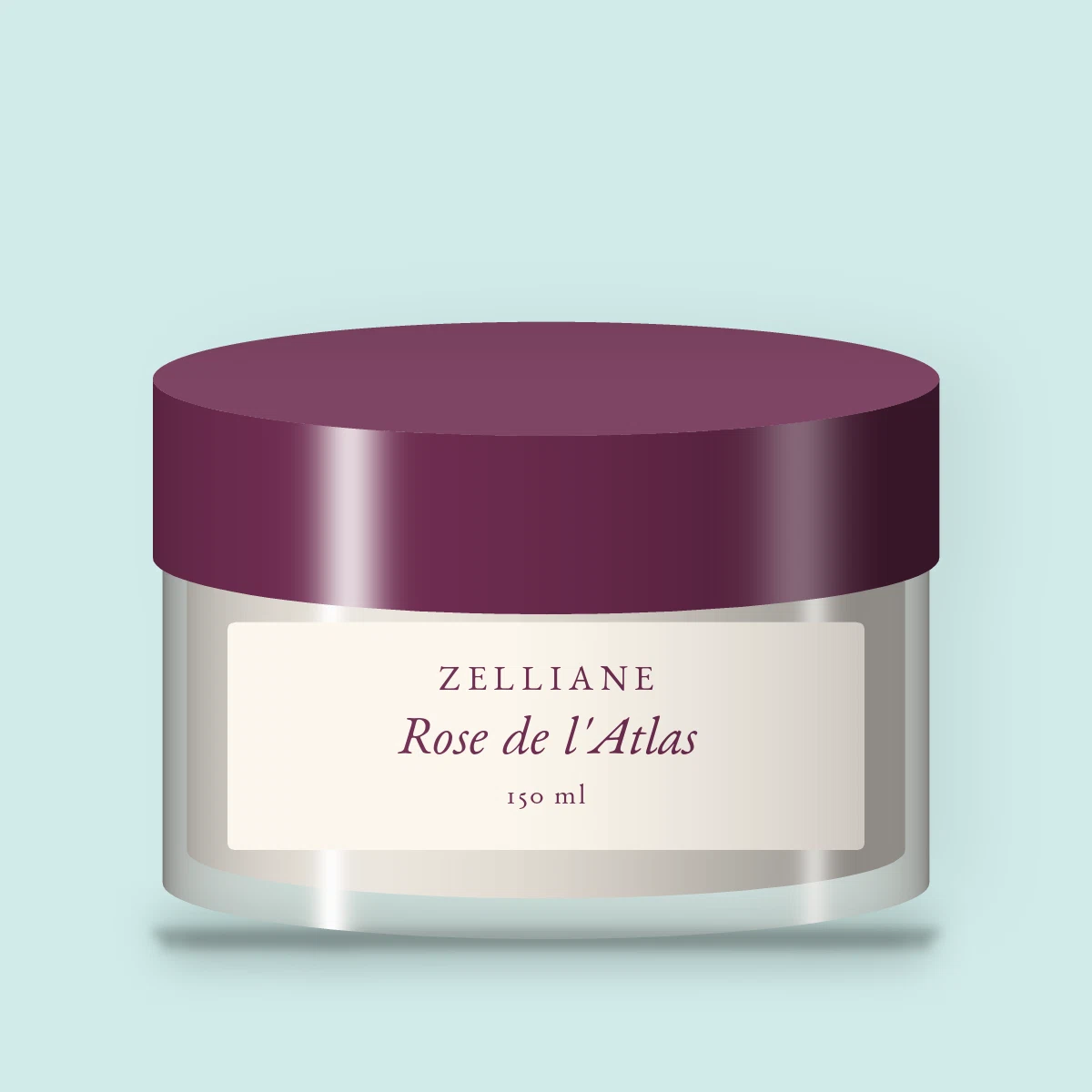 Masque capillaire Rose de l'Atlas à l'huile de baobab – Zelliane, pot 150 ml