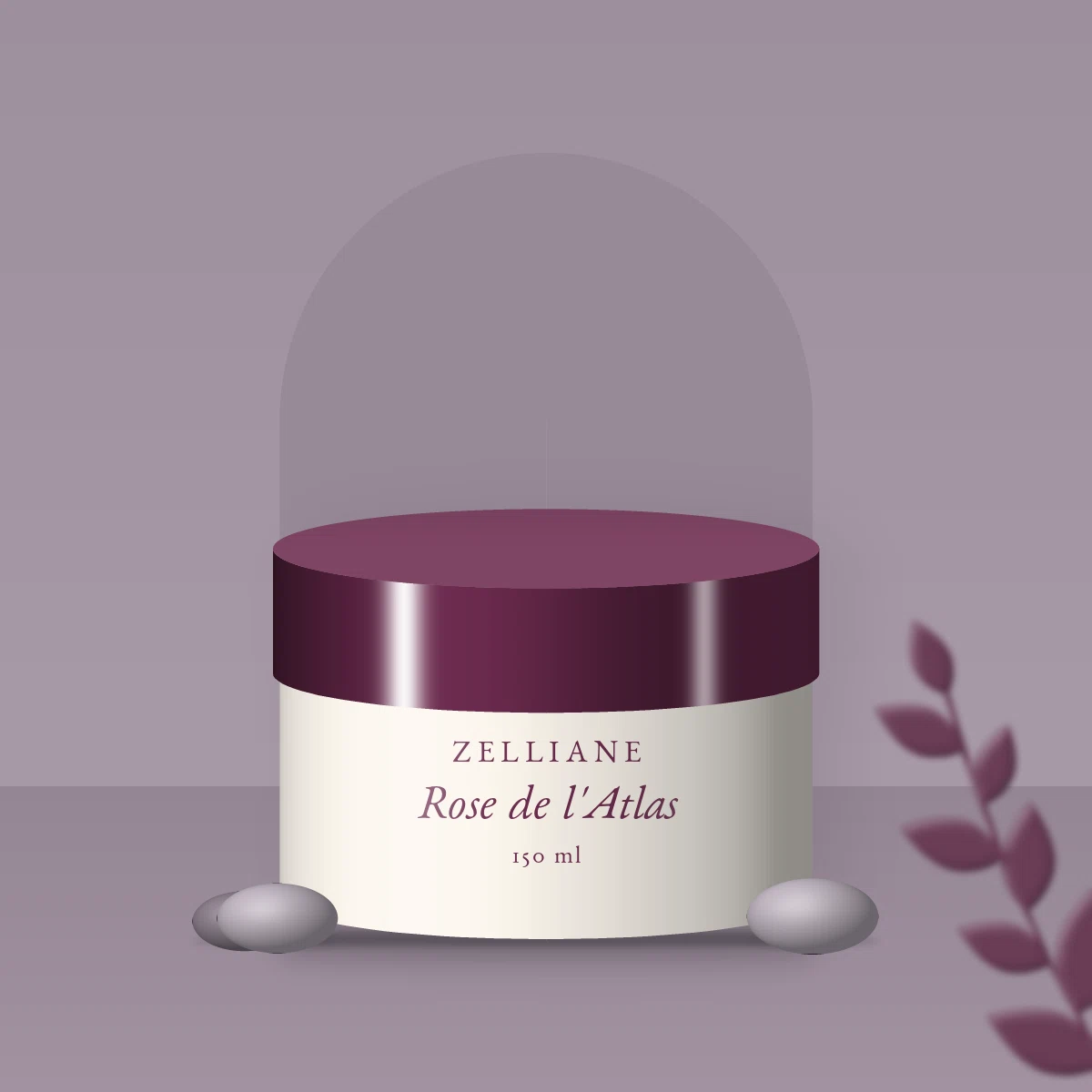 Masque capillaire Rose de l'Atlas à l'huile de baobab – Zelliane, photo d'ambiance