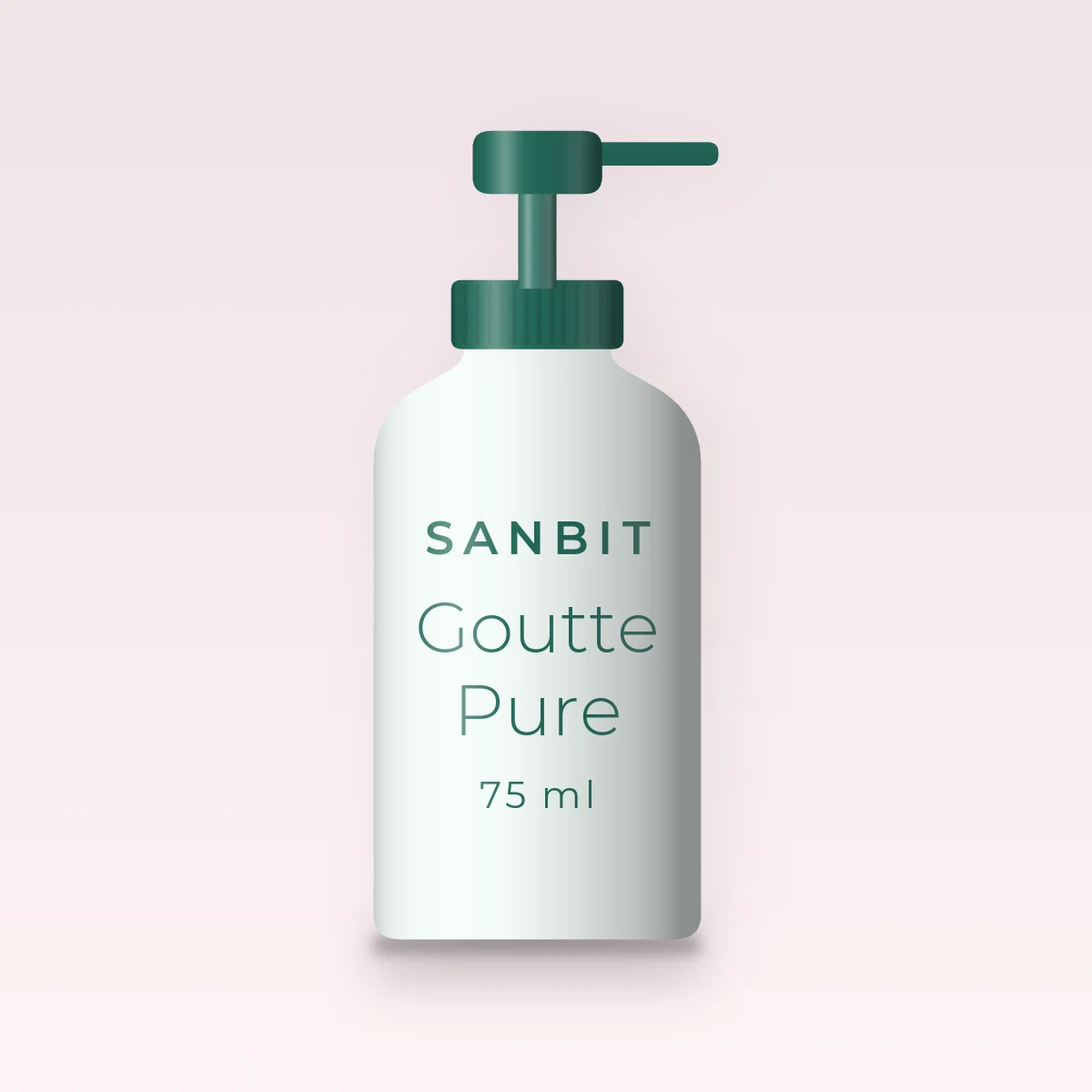 Goutte Pure crème hydratante peaux sèches – Sanbit, flacon-pompe 75 ml