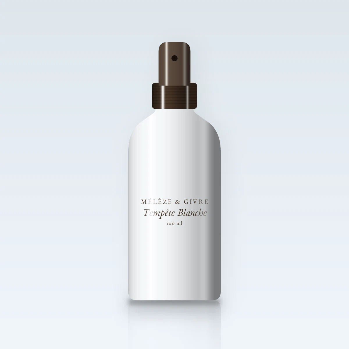 Huile corps sèche Tempête Blanche lissante – Mélèze & Givre, flacon spray 100 ml