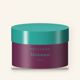 Gommage corps Hammam au beurre de mangue – Zelliane, pot 200 g