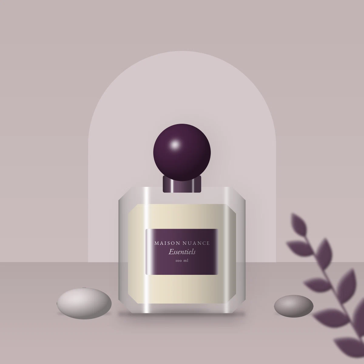 Parfum Essentiels sibyllin au poivre rose – Maison Nuance, photo d'ambiance