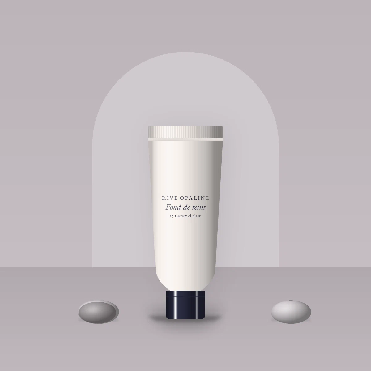 Fond de teint anti-imperfections à l'eau de bleuet Voile de Soie 30 ml – Rive Opaline, photo d'ambiance