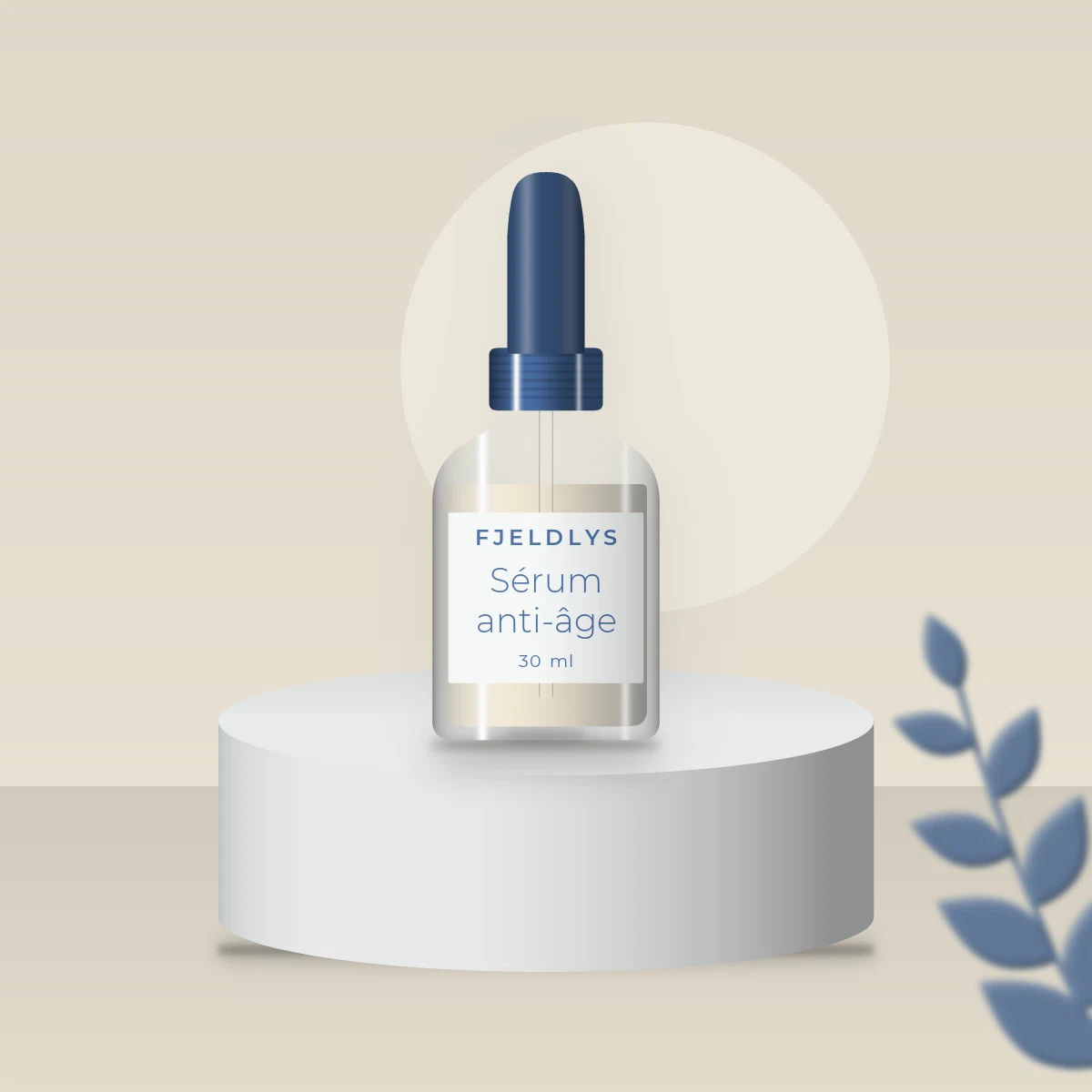 Sérum anti-âge à l'extrait d'edelweiss – Fjeldlys, photo d'ambiance