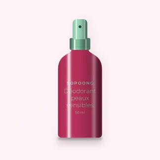 Déodorant soin peaux sensibles au bambou – Sopoong, flacon spray 50 ml