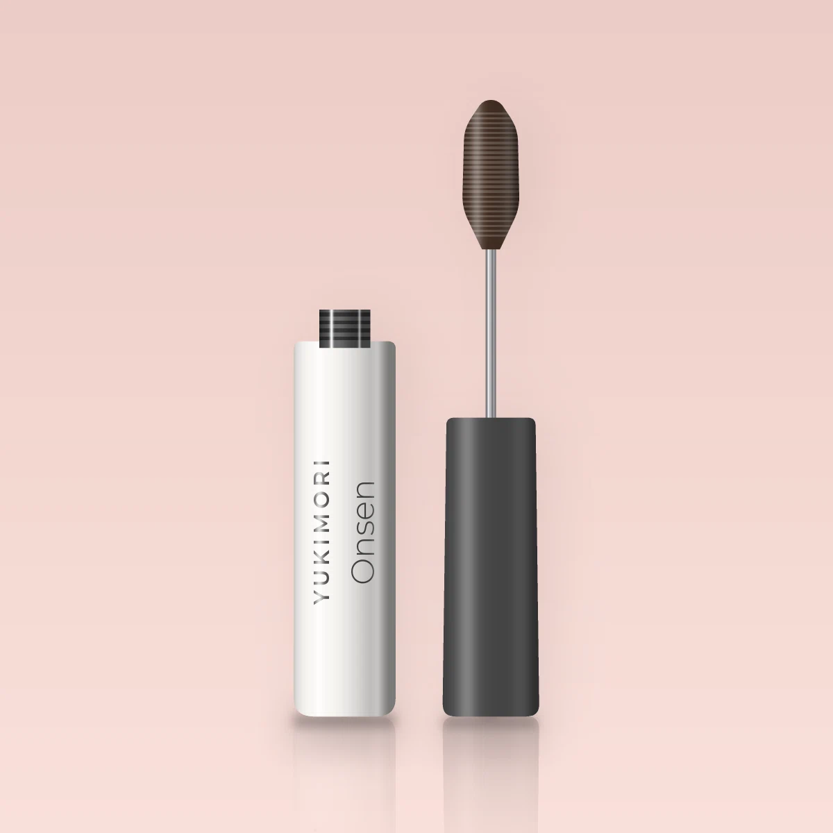 Mascara Onsen à l'huile d'argan – Yukimori, flacon et brosse 4 ml, teinte Brun