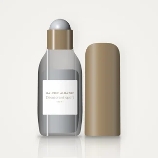 Déodorant sport au thym pour homme – Galerie Albâtre, flacon roll-on 100 ml
