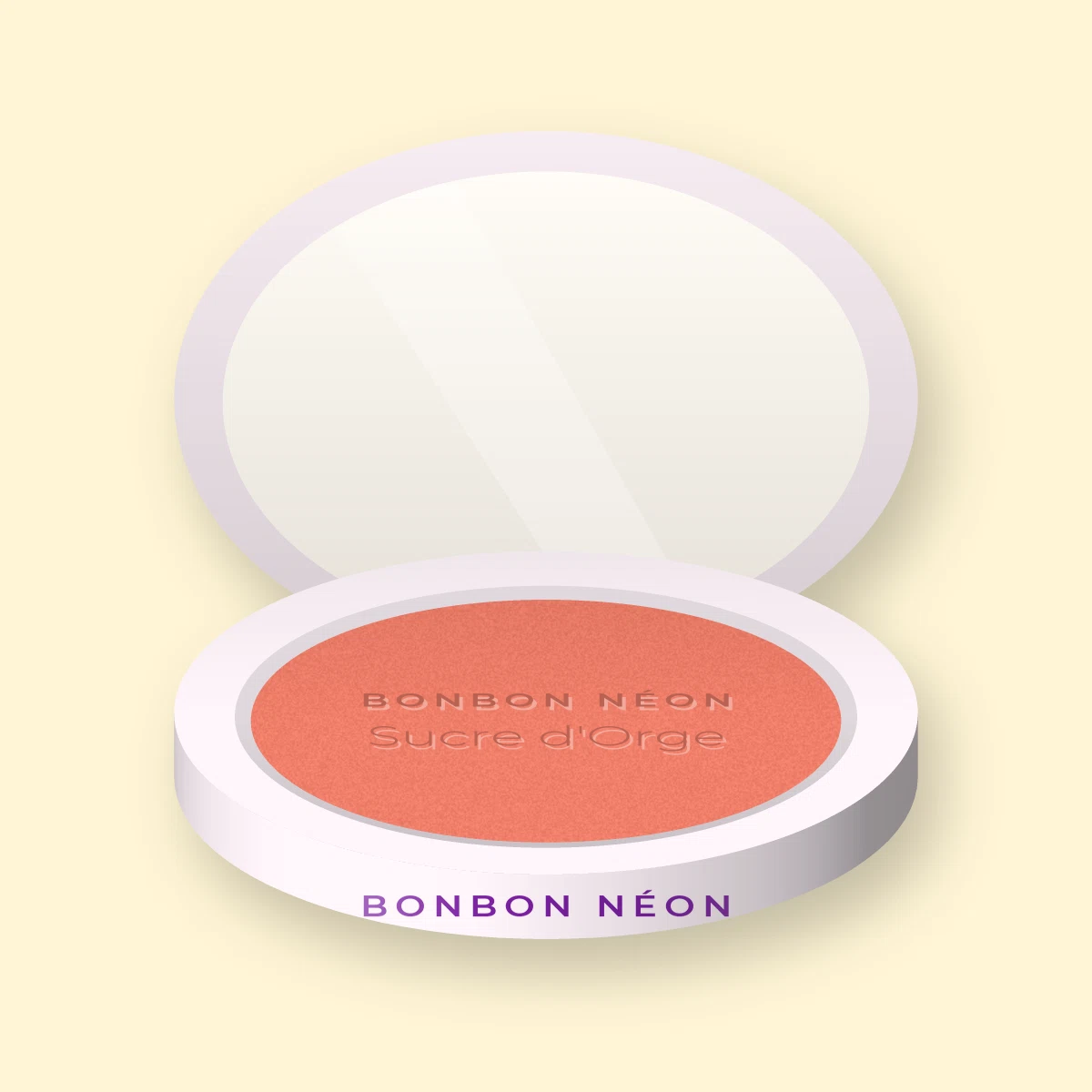 Blush Sucre d'Orge effet vitaminé – Bonbon Néon, boîtier 4 g, teinte 05 Corail