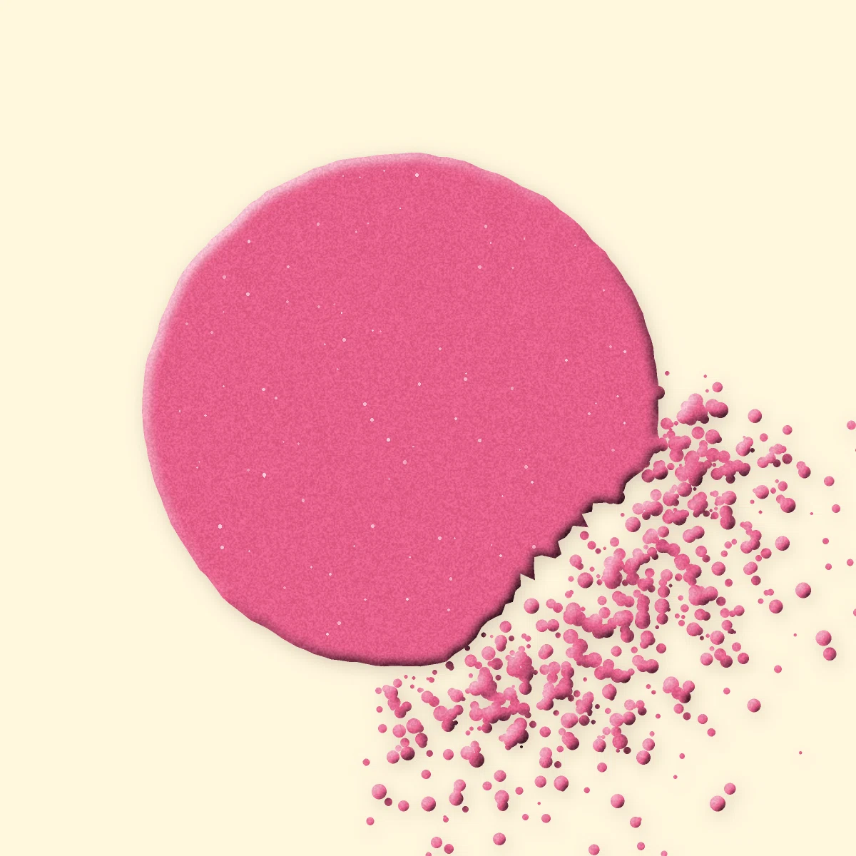 Blush Sucre d'Orge effet vitaminé – Bonbon Néon, aperçu de la teinte 06 Rose vif