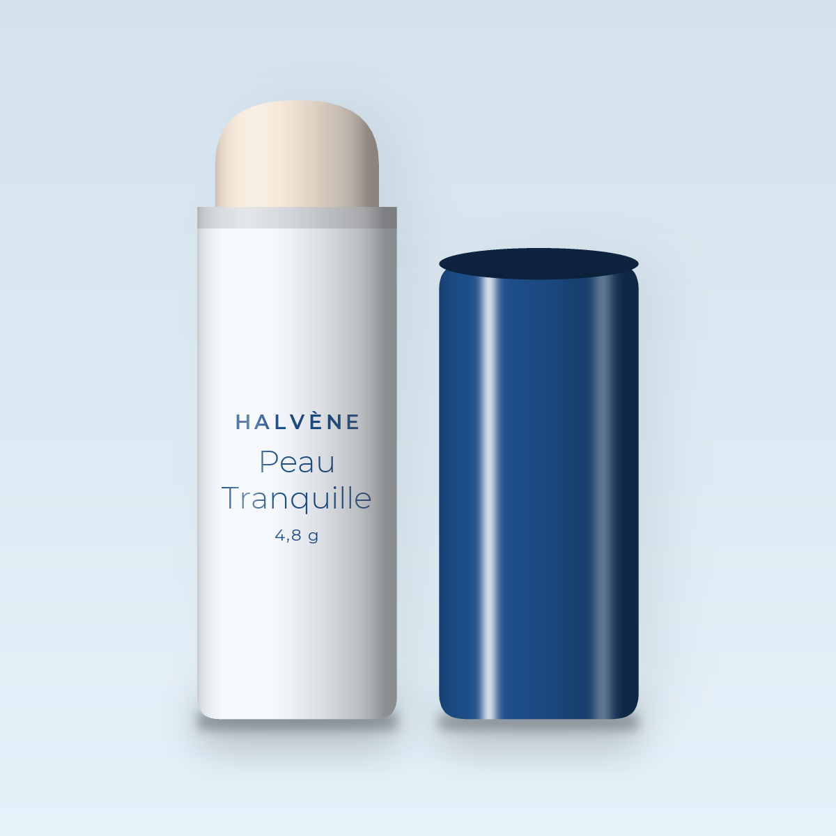 Peau Tranquille baume à lèvres anti-gerçures – Halvène, stick 4,8 g