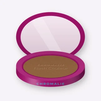 Poudre Flash Couleur au squalane – Chromalie, boîtier 12 g, teinte 13 Ambre