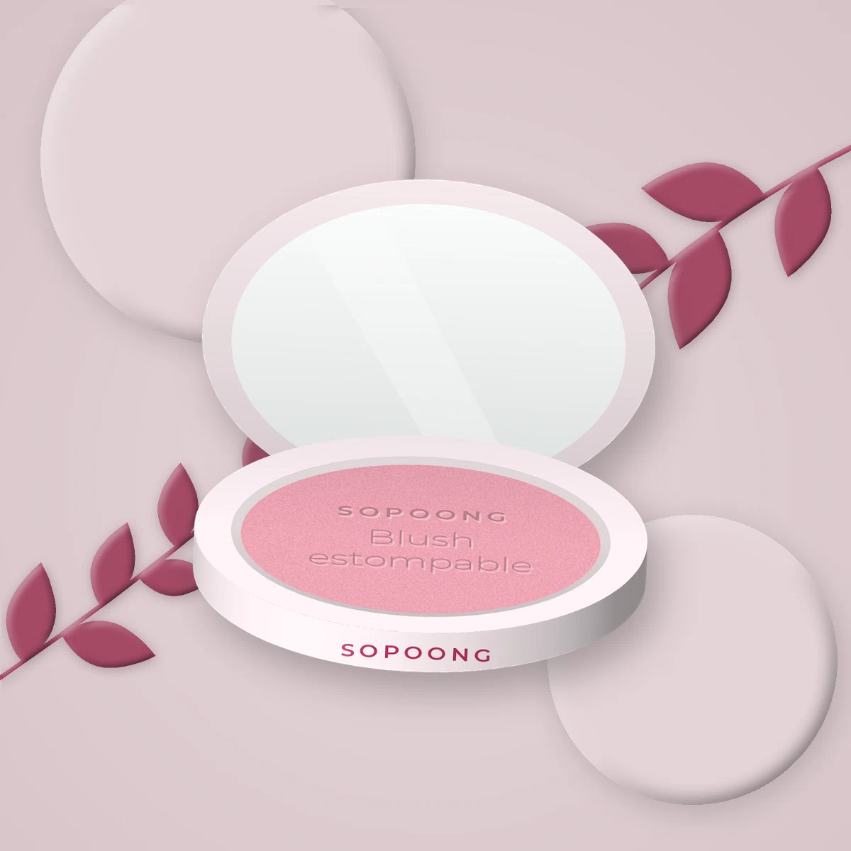 Blush estompable à la fleur de cerisier – Sopoong, photo d'ambiance