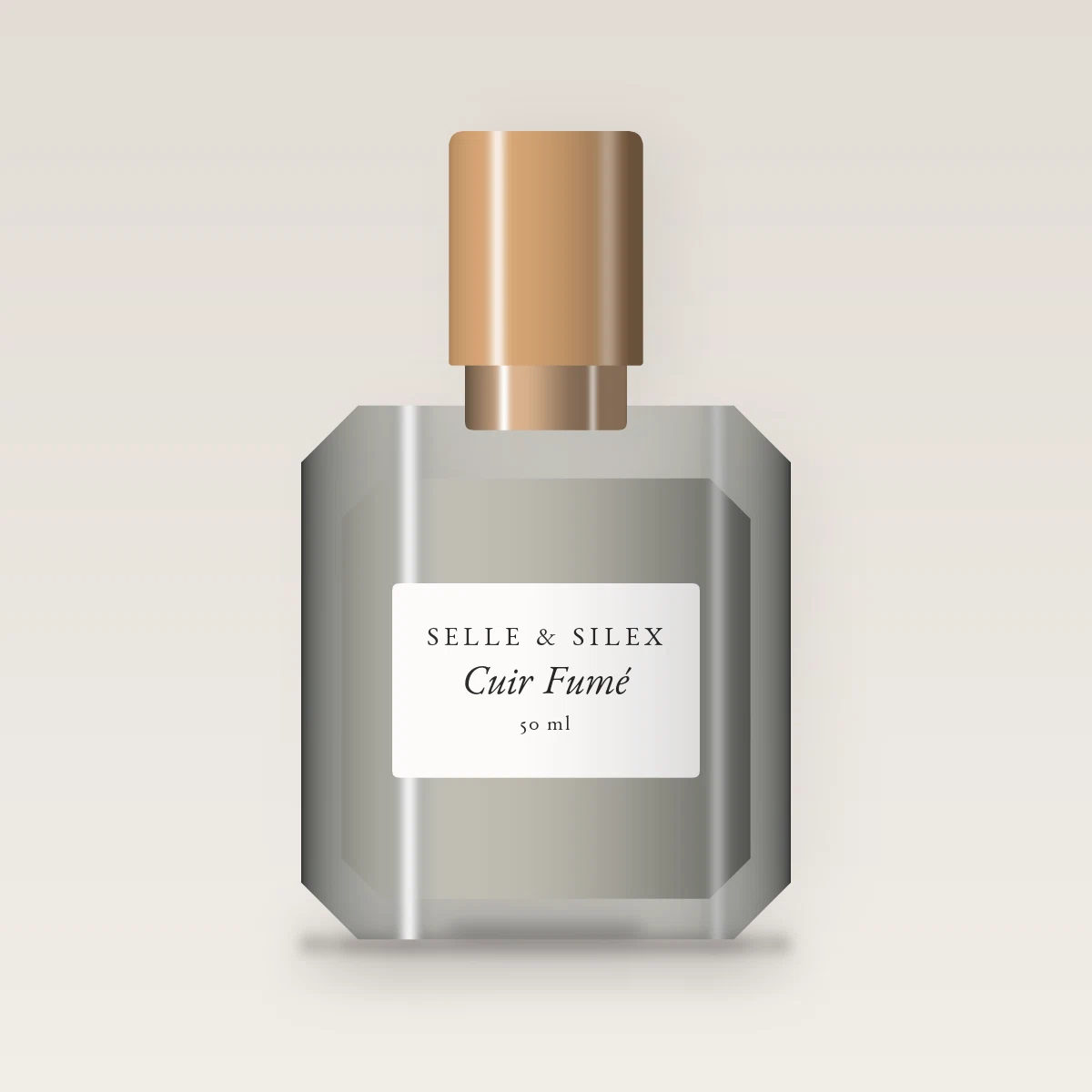 Parfum Cuir Fumé tellurique – Selle & Silex, flacon 50 ml