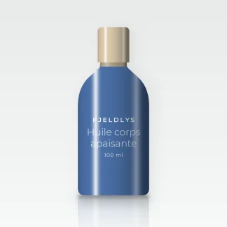 Huile corps apaisante à la rose musquée – Fjeldlys, flacon 100 ml