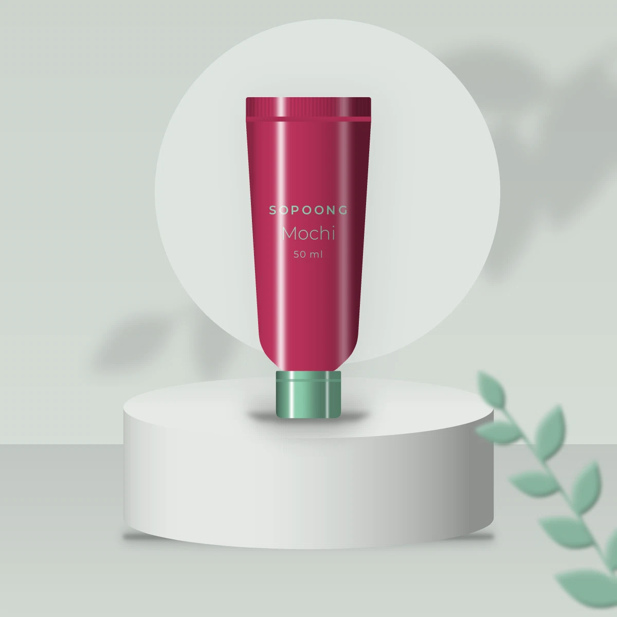 Mochi crème solaire visage lissante SPF 50 – Sopoong, photo d'ambiance