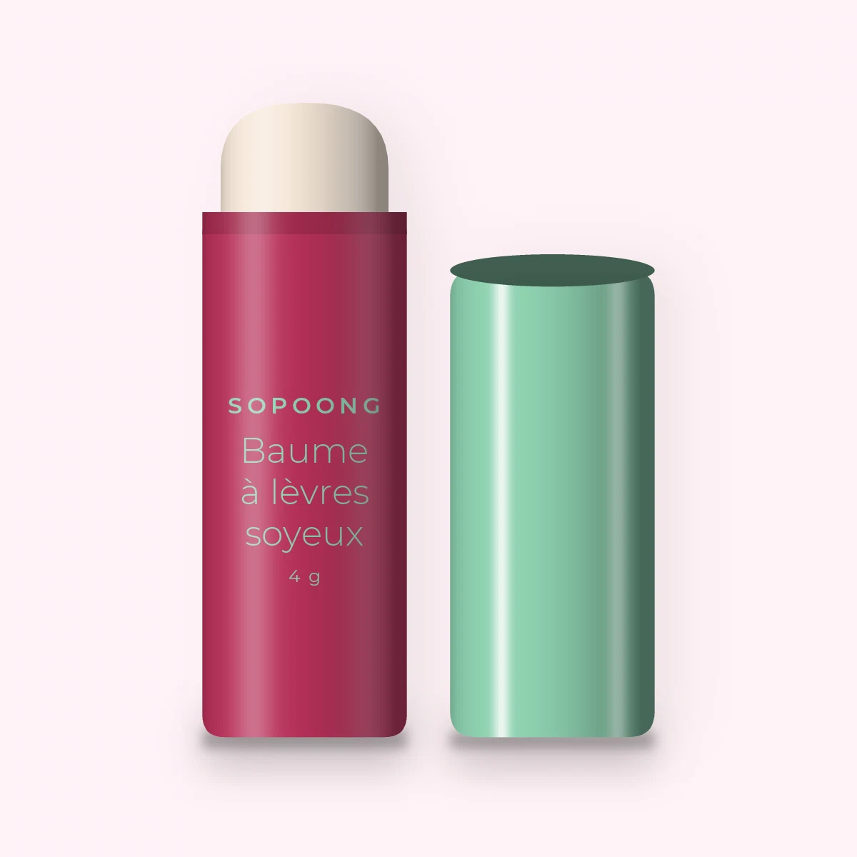 Baume à lèvres soyeux à l'huile de rose musquée – Sopoong, stick 4 g