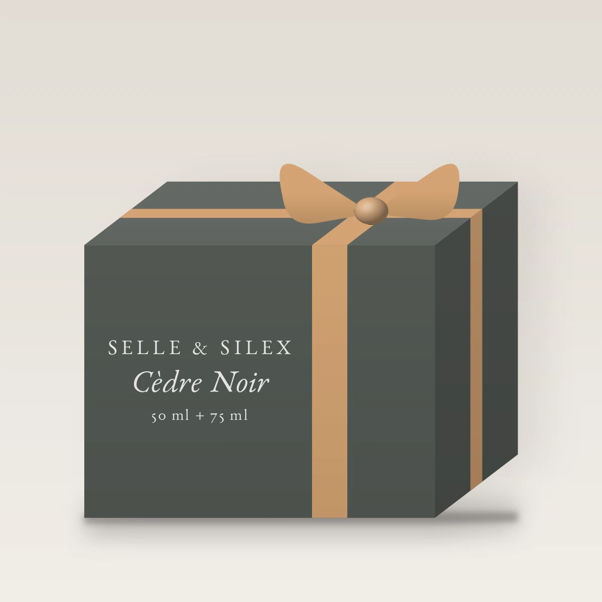 Coffret parfum Cèdre Noir envoûtant – Selle & Silex, 50 ml + 75 ml