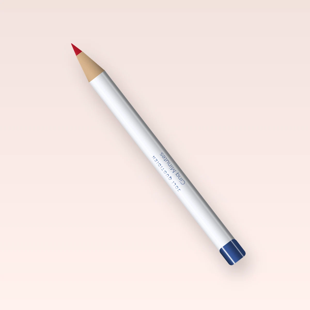 Crayon à lèvres Cinq Minutes à l'huile de ricin – Joli Quotidien, 1,2 g, teinte 09 Rouge classique