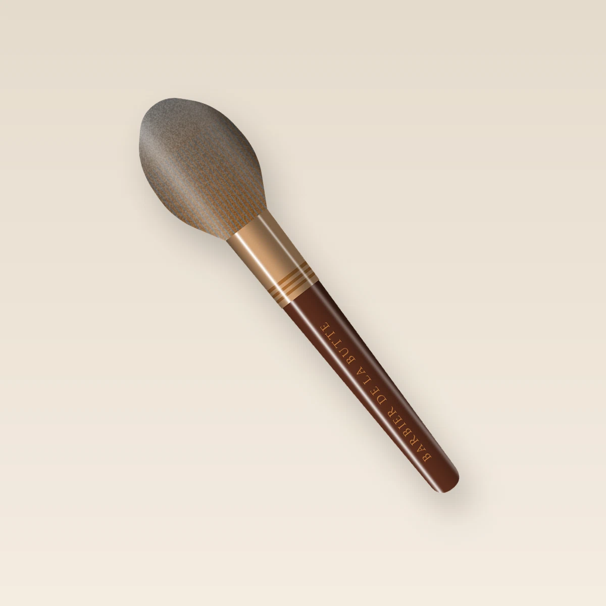 Brosse polyvalente Place du Tertre en acétate de cellulose – Barbier de la Butte, vue de face