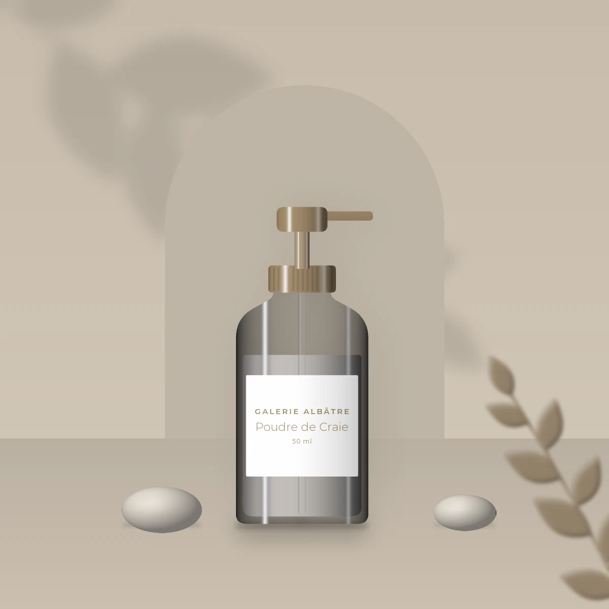 Poudre de Craie crème hydratante éclat – Galerie Albâtre, photo d'ambiance