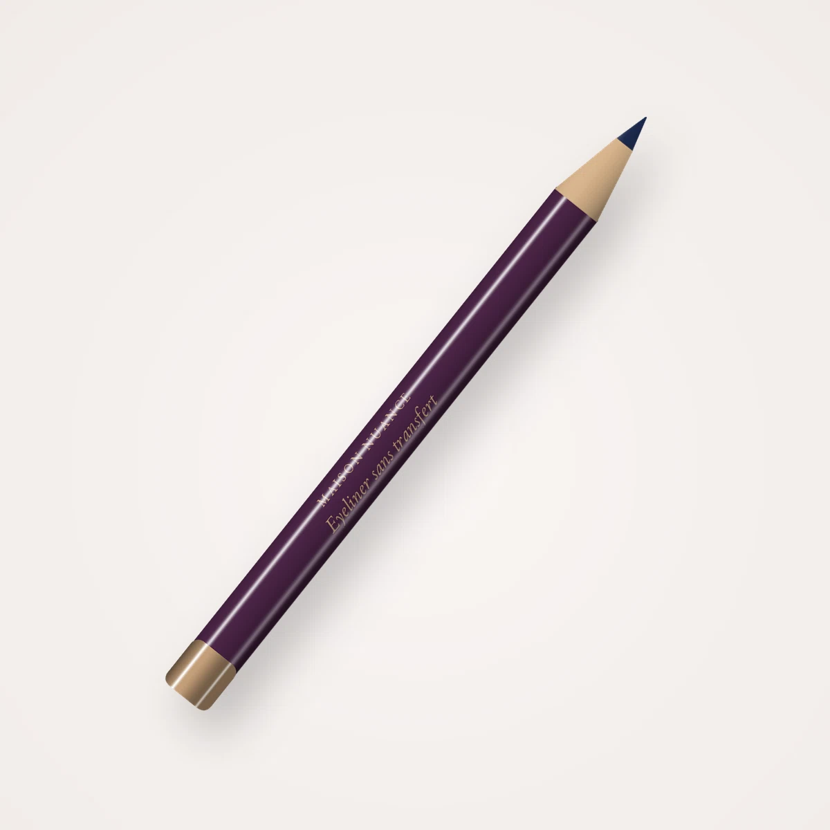 Eyeliner sans transfert au beurre de cacao – Maison Nuance, crayon 0,3 g, teinte Bleu nuit