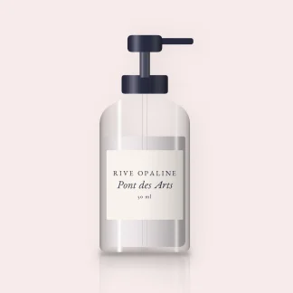 Pont des Arts crème hydratante ultra-légère – Rive Opaline, flacon-pompe 50 ml