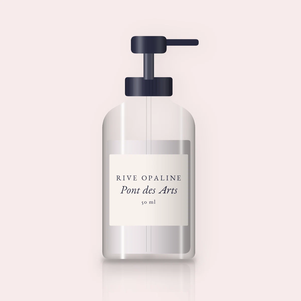 Pont des Arts crème hydratante ultra-légère – Rive Opaline, flacon-pompe 50 ml