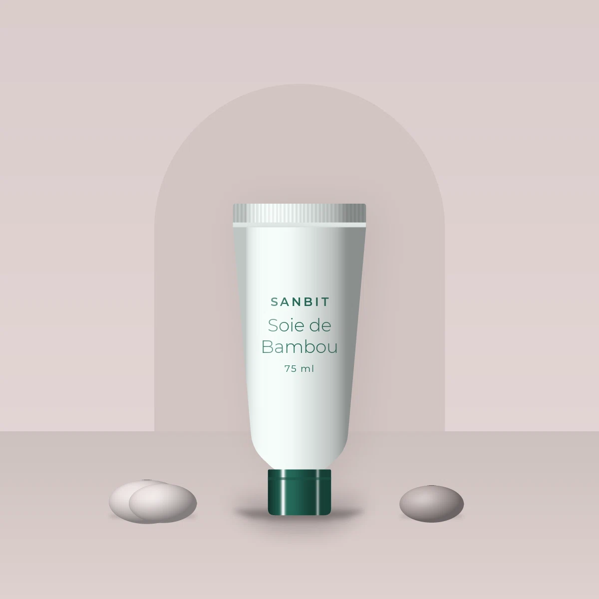 Masque visage peaux sensibles Soie de Bambou – Sanbit, photo d'ambiance
