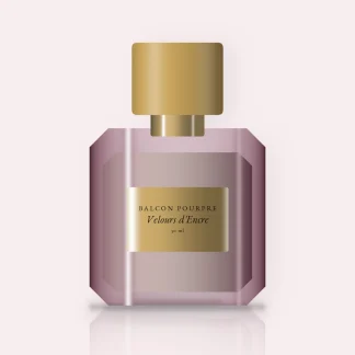 Parfum Velours d'Encre vagabond au patchouli – Balcon Pourpre, flacon 50 ml