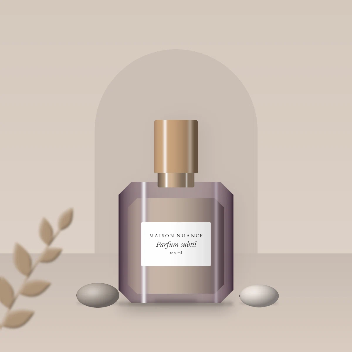 Parfum mixte subtil à la mousse de chêne – Maison Nuance, photo d'ambiance