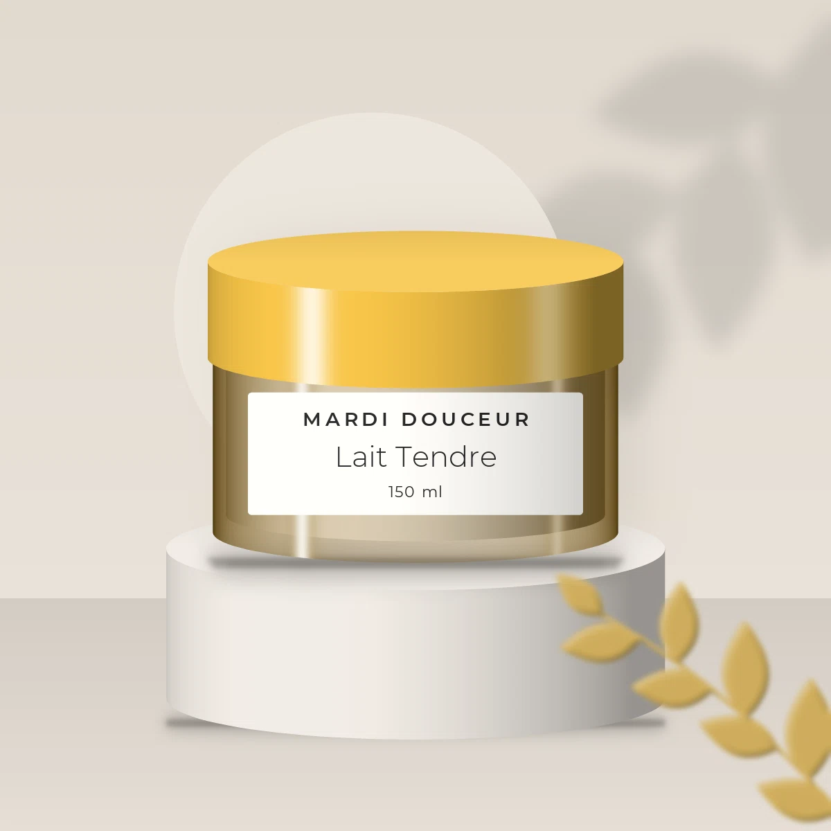 Crème coiffante lissante Lait Tendre – Mardi Douceur, photo d'ambiance