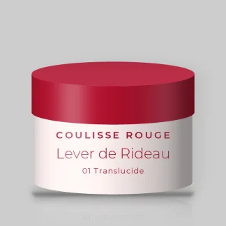 Poudre Lever de Rideau sans transfert – Coulisse Rouge, pot 9 g, teinte 01 Translucide